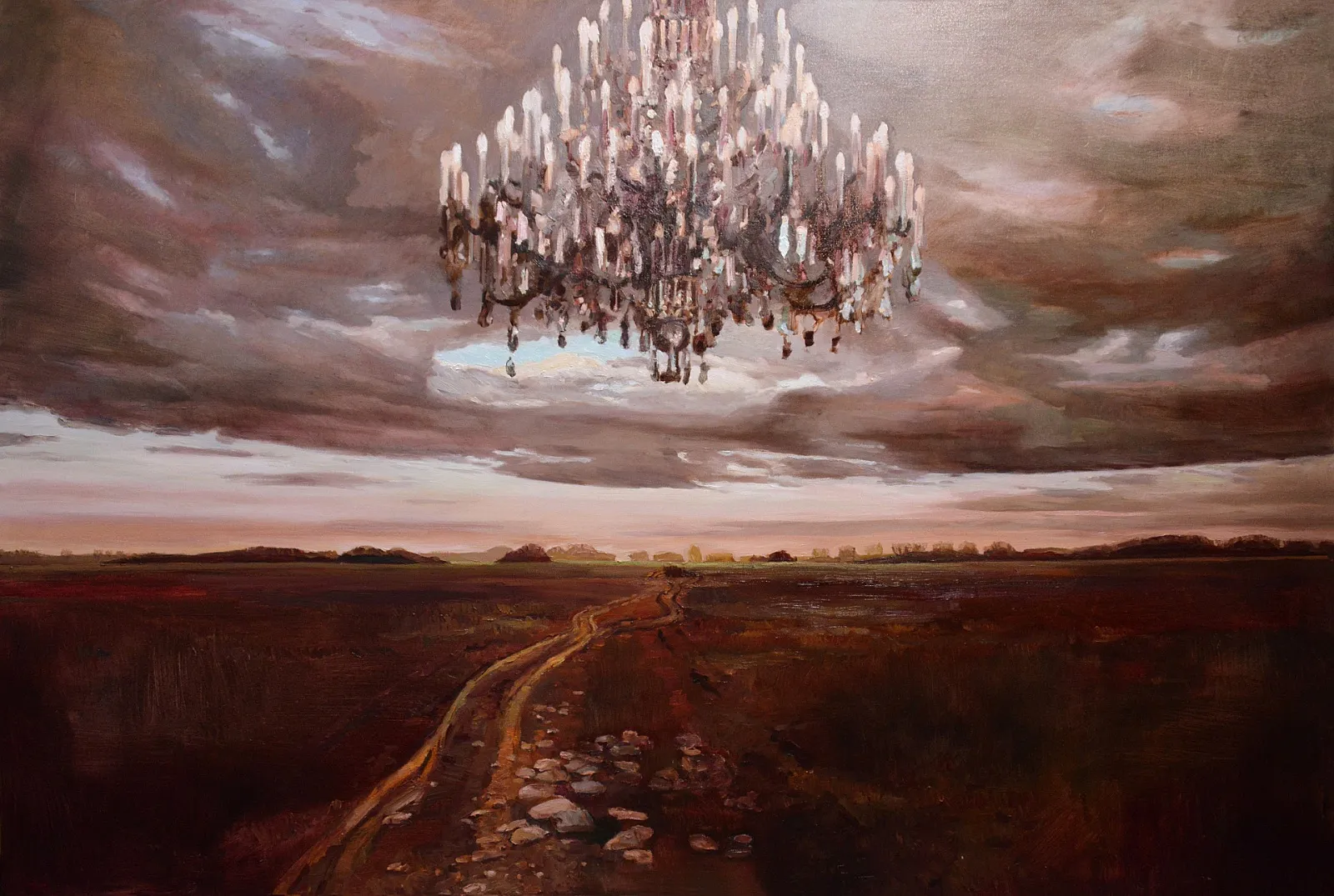 Landscape with Chandelier